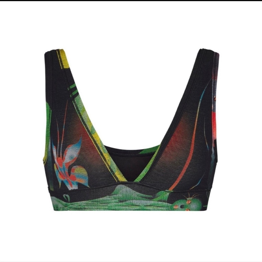RARE SKIMS Firpal Print Summer Mesh Bralette